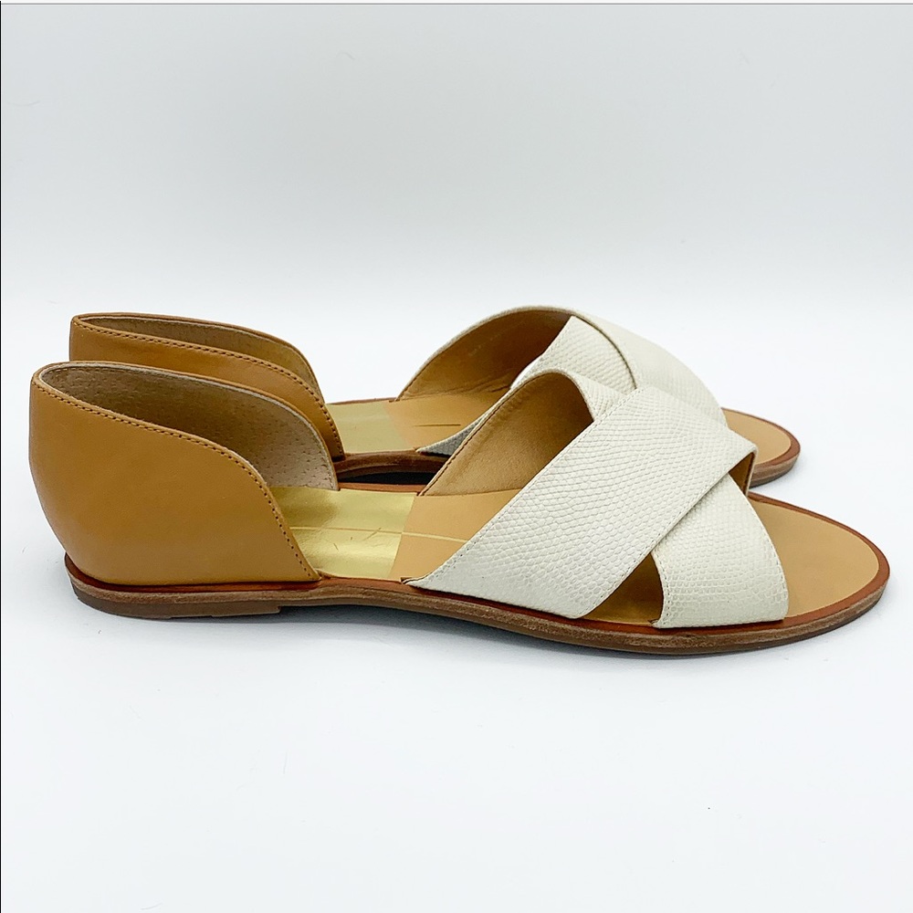 Dolce Vita 'Delila' Two Tone Slip On Sandals Flats